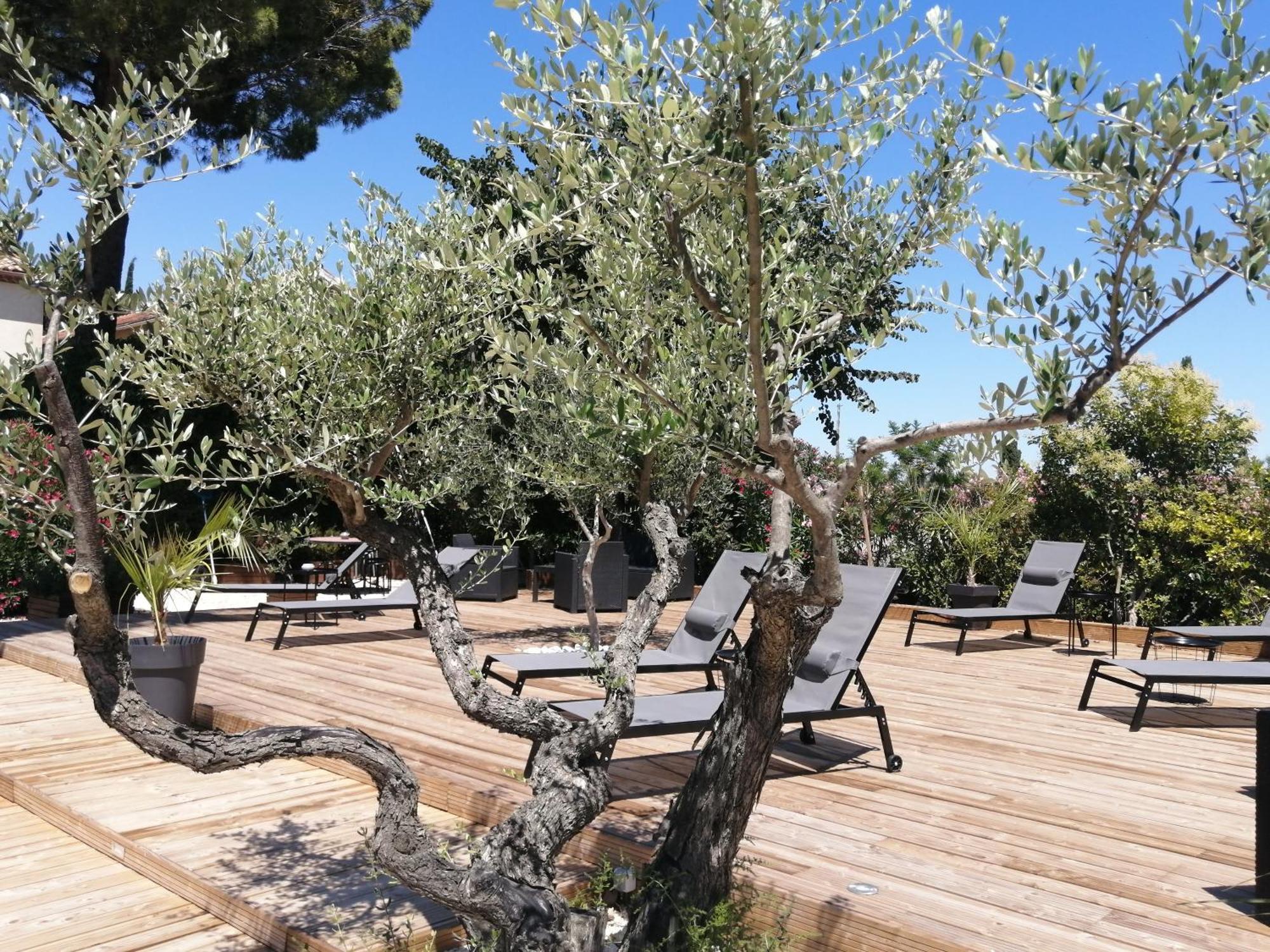 A L'Oree Des Vignes Montady Exteriör bild
